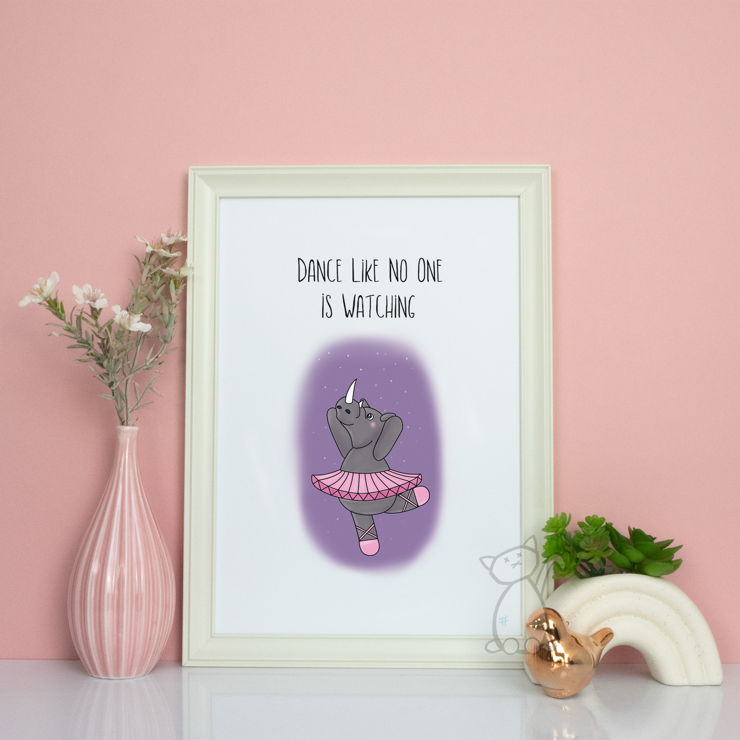 'Dance Like No One Is Watching' -  poster print designed by Kitastrophe, printed by Bright Bear Designs