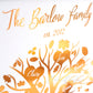 Family Tree - Copper Foil, family name detail. Personalised foil print by ClaireyGraphy, printed by Bright Bear Designs.