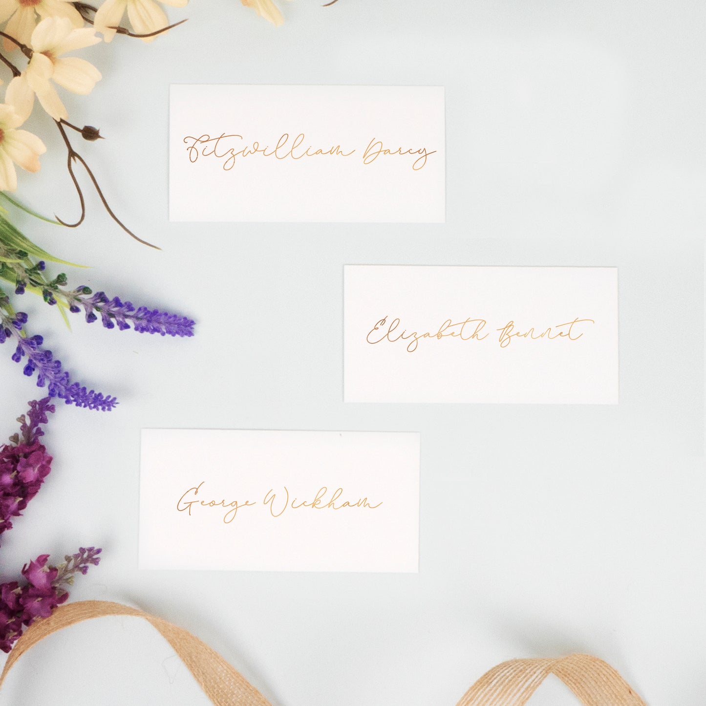 Flat Foiled Place Cards