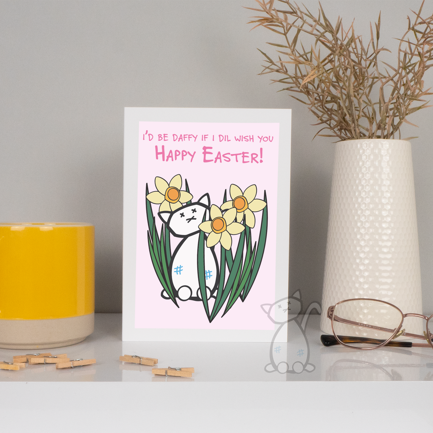 Kitastrophe Daffy Easter Card