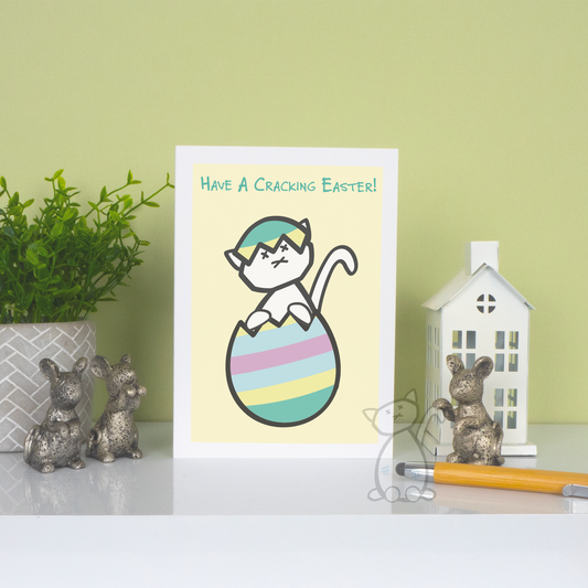 Kitastrophe Have A Cracking Easter, 7x5" card, designed by Kitastrophe printed by Bright Bear Designs