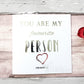 You Are My Favourite Person...Probably - silver & red foil. Custom handmade foil card by Stargazer Lily, produced by Bright Bear Designs