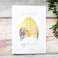 You Stole My Heart - gold foil. 7x5 inch handmade foil card by ClaireyGraphy, printed by Bright Bear Designs